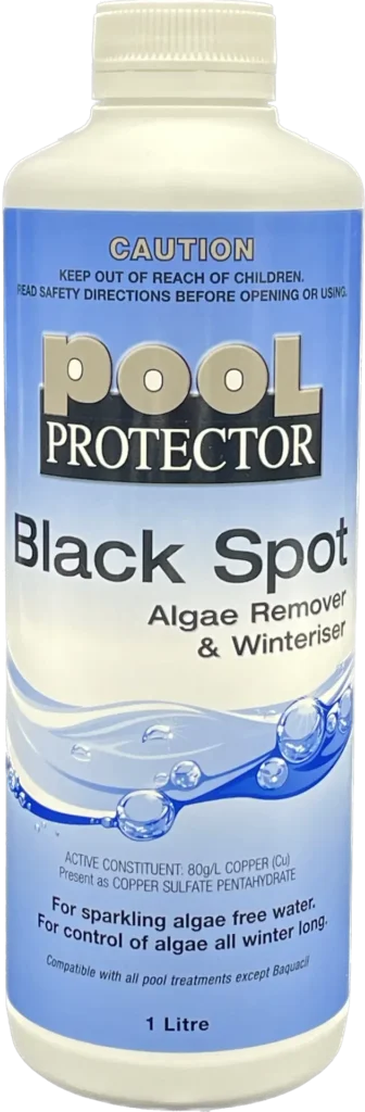 Pool Protector 1 Litre Black Spot Algae Remover and Winteriser (80g/L Copper)