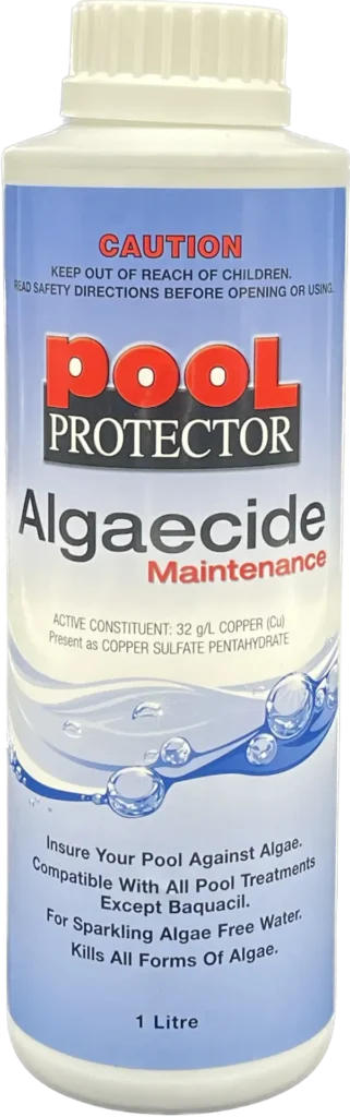 Pool Protector 1 Litre Algaecide Maintenance (12) (32g/L of Copper)